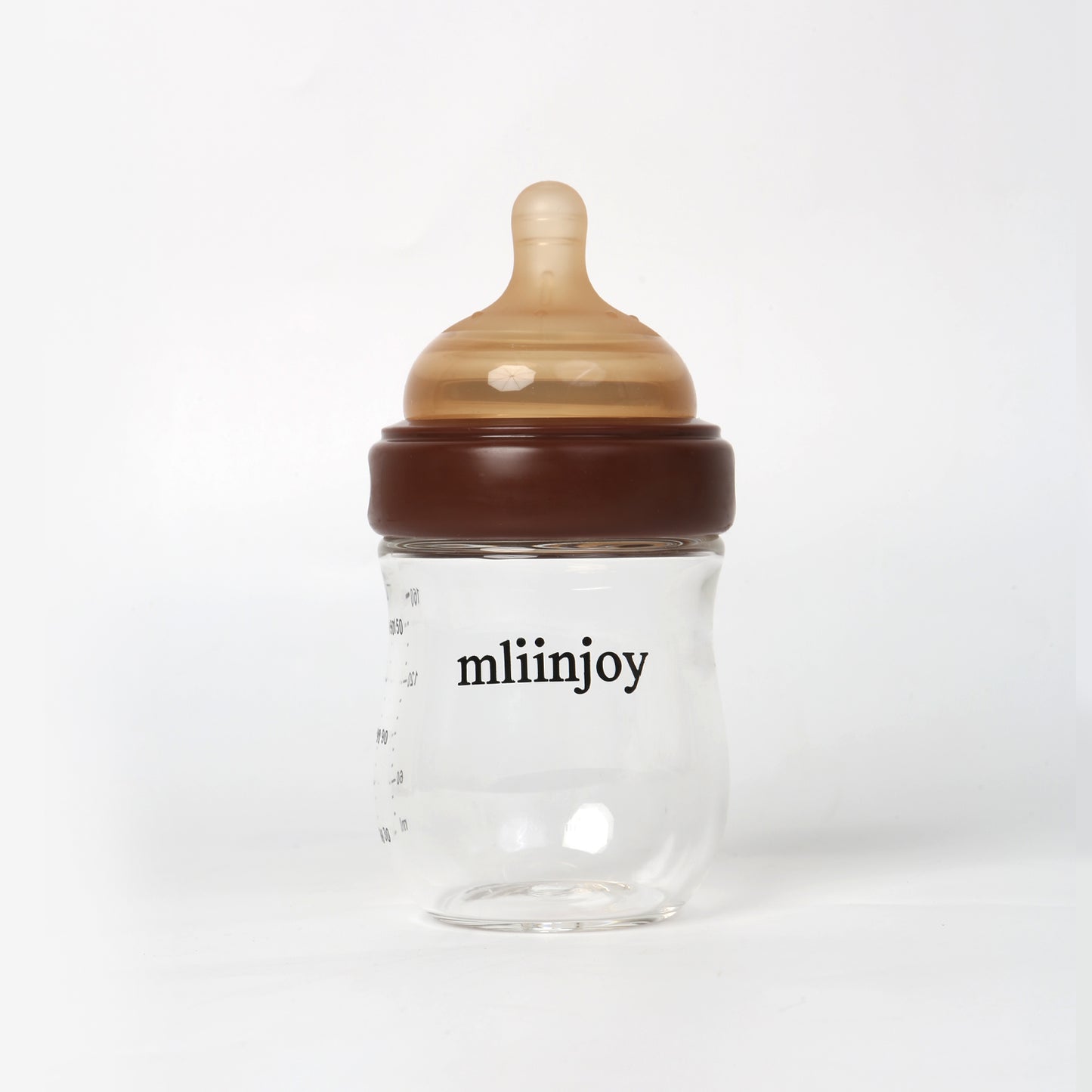 mliinjoy 2-in-1 Baby Bottle with Built-In Pacifier – Soft Silicone Soothing Feeder for Newborns (0–18 Months)