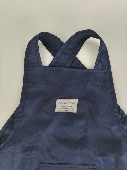 FOO-LON DOG Classic Cross-Back Apron – Durable Cotton Canvas Kitchen Apron with Pocket