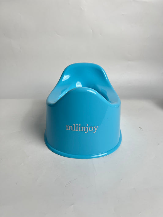 mliinjoy Kids Potty Training Seat - Vibrant Blue Ergonomic Toddler Toilet Seat with Anti-Slip Base, Easy-Clean BPA-Free Potty for Boys & Girls