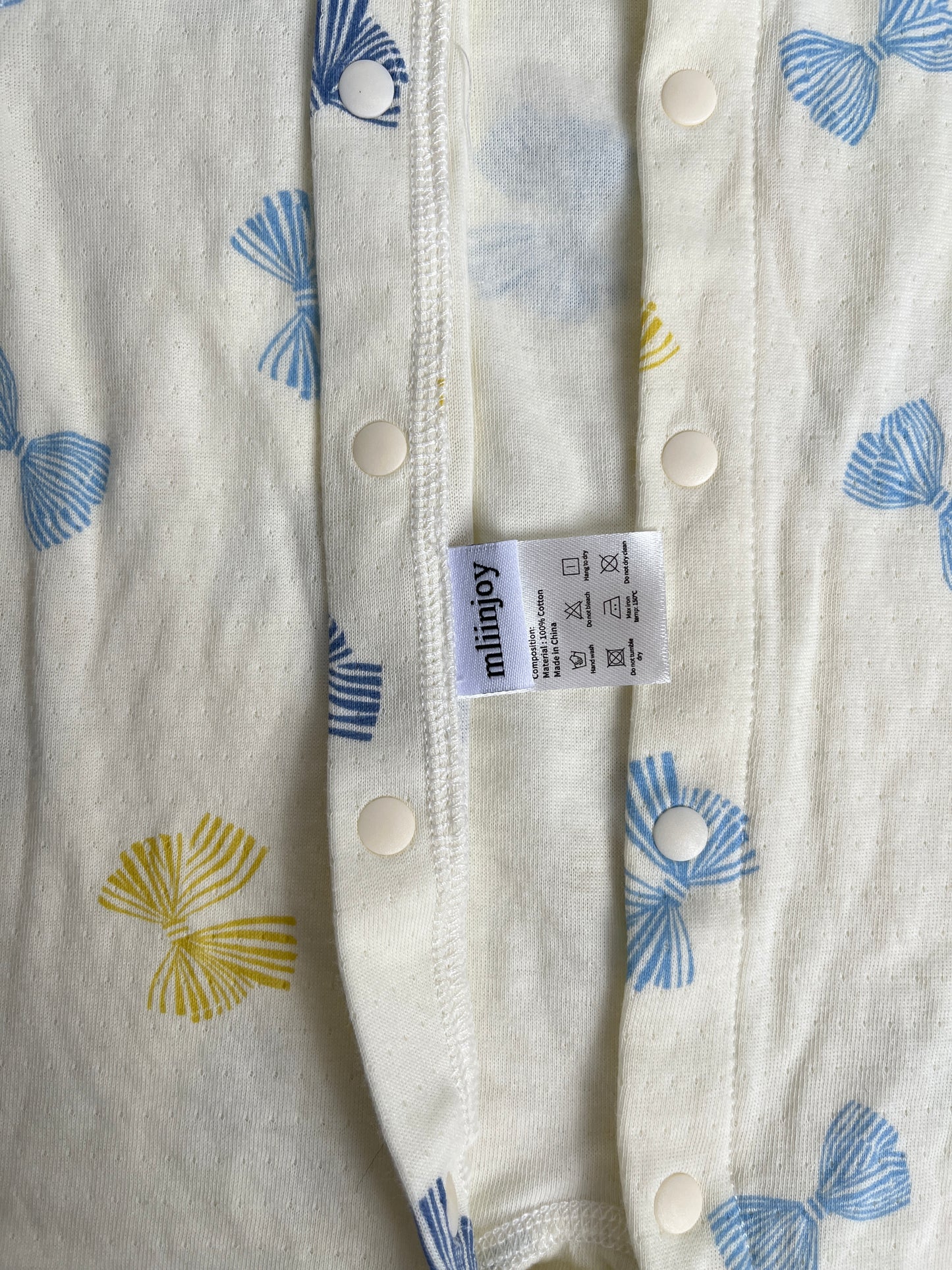mliinjoy Baby Long Sleeve Romper – Soft Cotton Snap-Up Jumpsuit for Infants and Toddlers