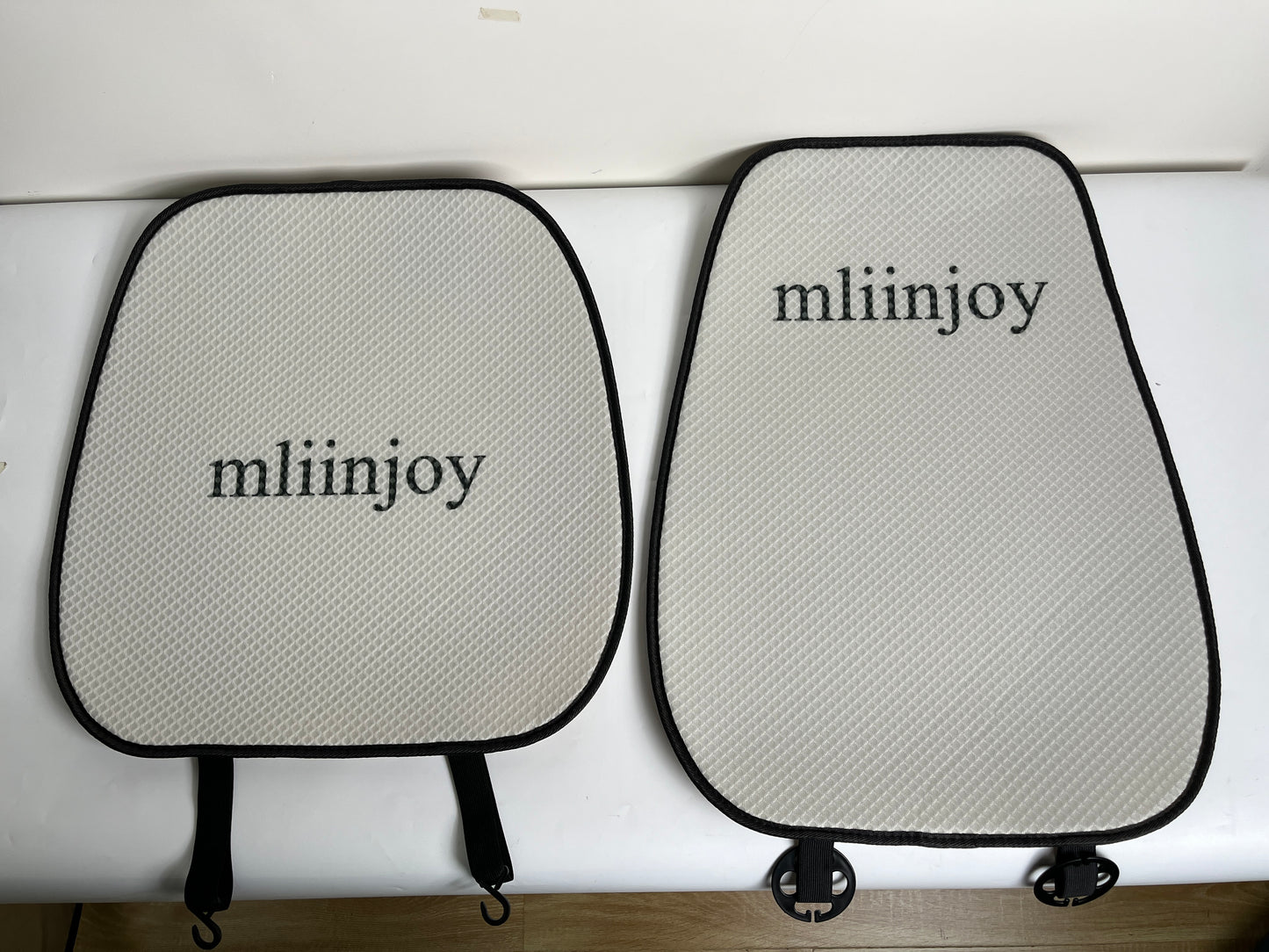 mliinjoy Universal Car Seat Covers – Breathable Mesh Cushion Pads for Front Seats with Hook & Loop Installation