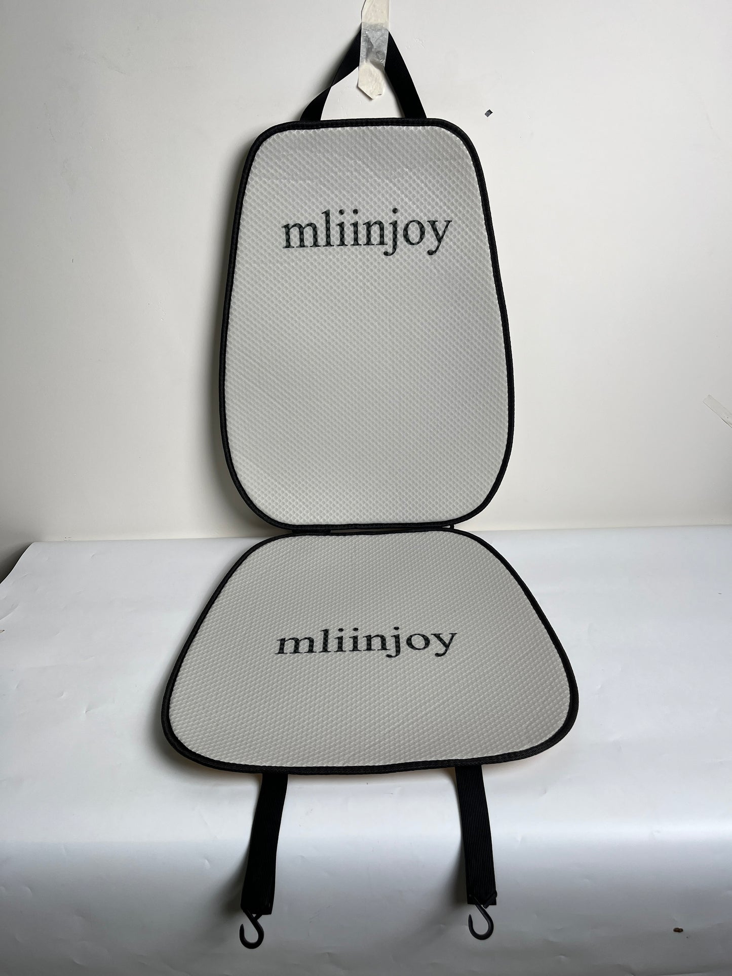 mliinjoy Universal Car Seat Covers – Breathable Mesh Cushion Pads for Front Seats with Hook & Loop Installation