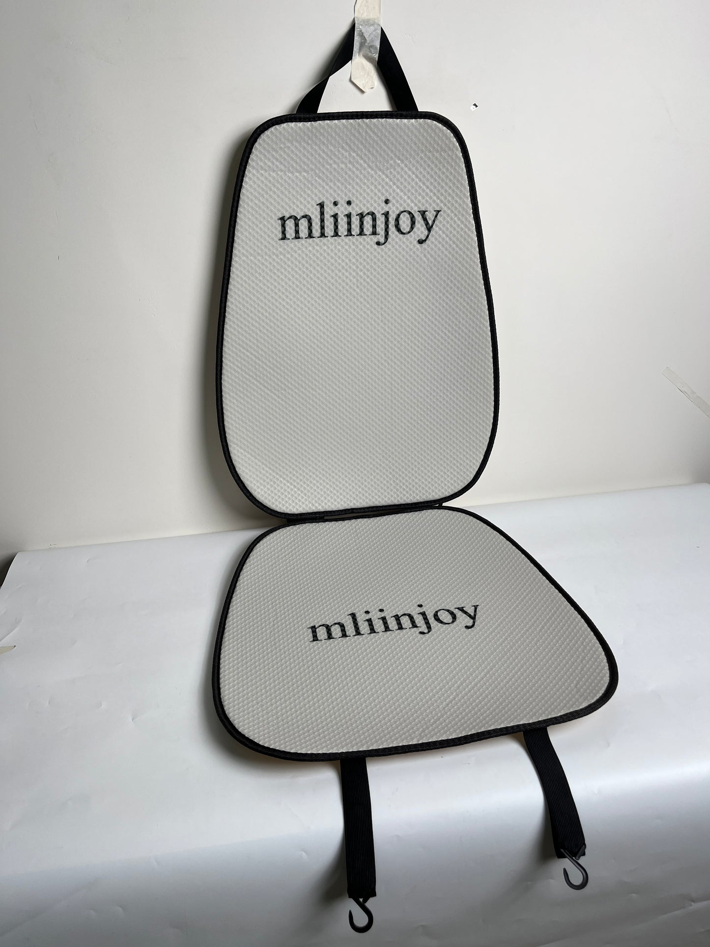 mliinjoy Universal Car Seat Covers – Breathable Mesh Cushion Pads for Front Seats with Hook & Loop Installation
