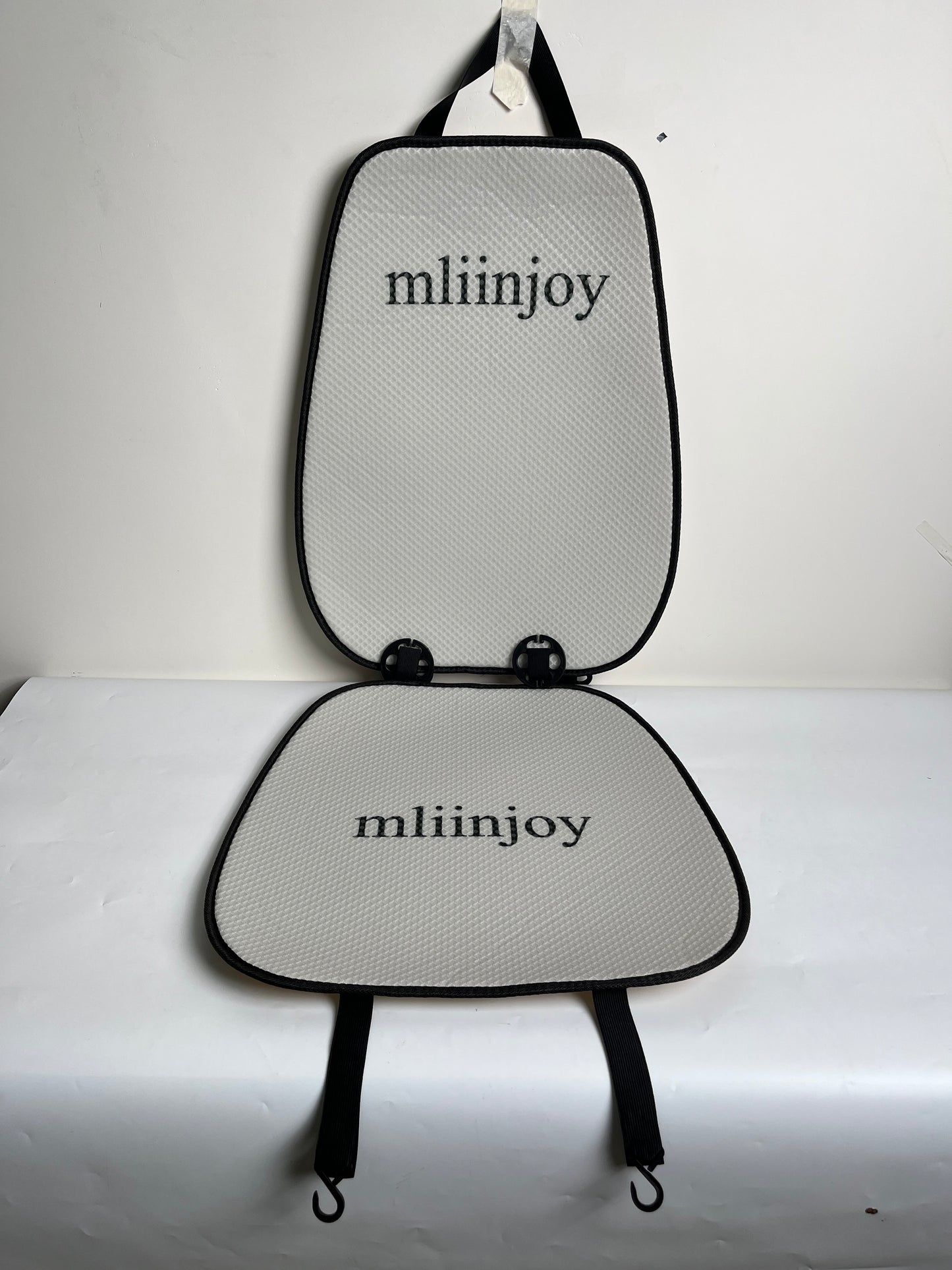 mliinjoy Universal Car Seat Covers – Breathable Mesh Cushion Pads for Front Seats with Hook & Loop Installation