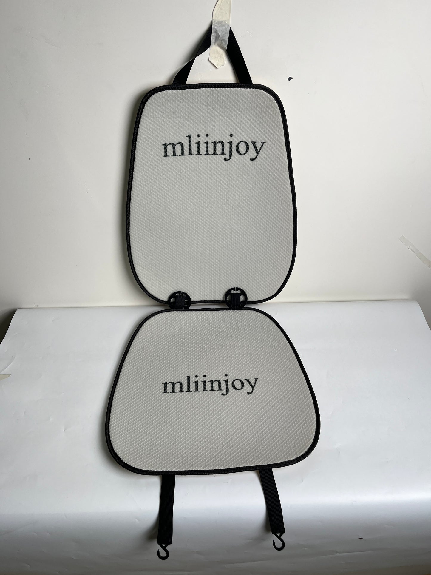 mliinjoy Universal Car Seat Covers – Breathable Mesh Cushion Pads for Front Seats with Hook & Loop Installation