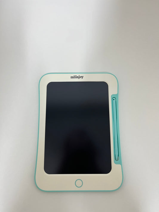 mliinjoy LCD Writing Tablet for Kids – Erasable Drawing Pad with Stylus for Doodling, Learning, and Travel Fun (Blue Trim)