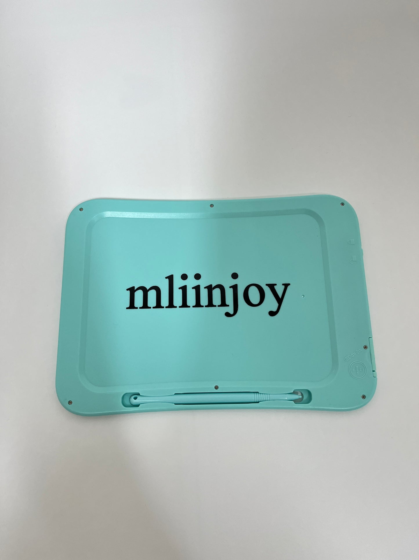 mliinjoy LCD Writing Tablet for Kids – Erasable Drawing Pad with Stylus for Doodling, Learning, and Travel Fun (Blue Trim)