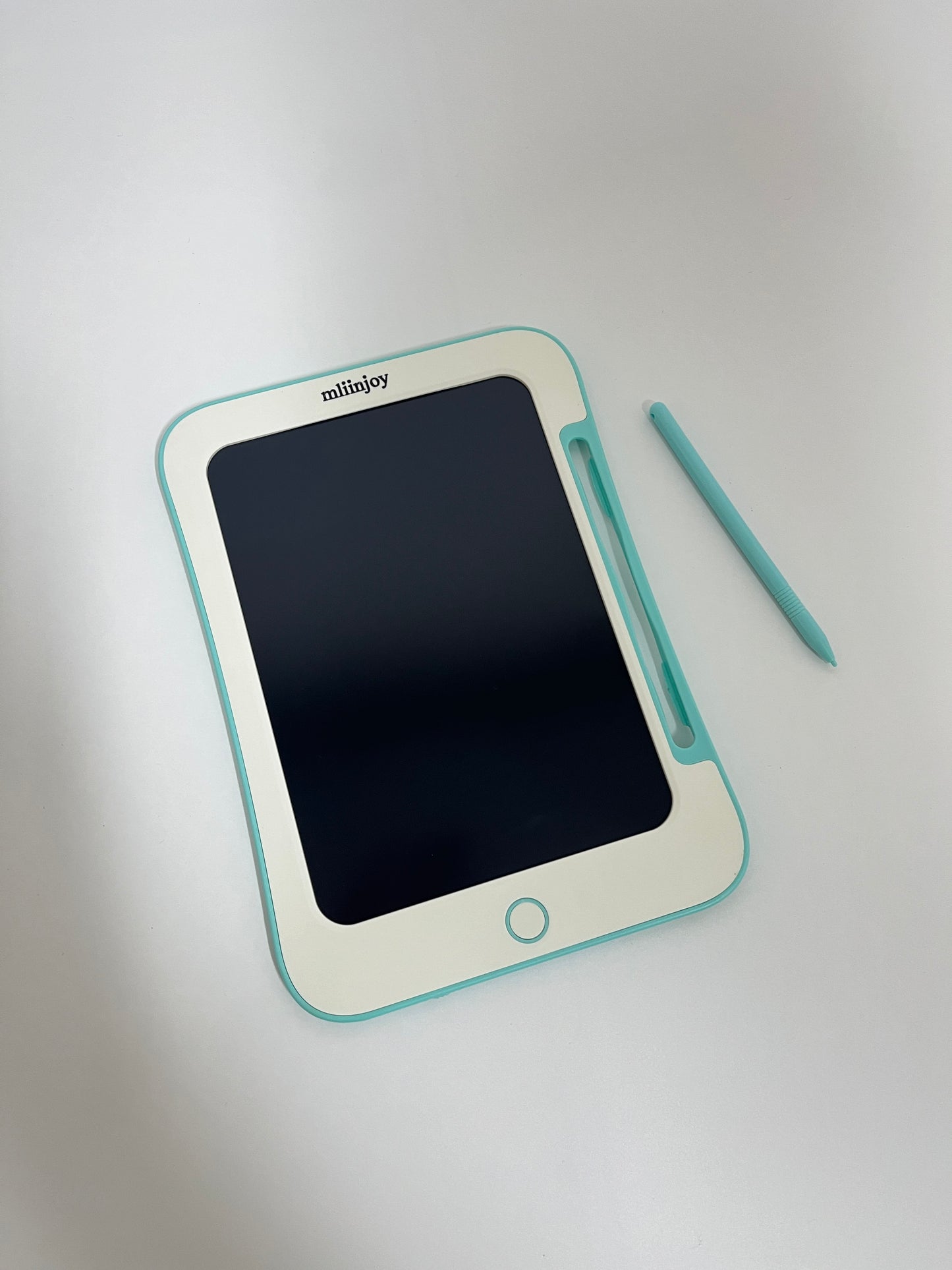 mliinjoy LCD Writing Tablet for Kids – Erasable Drawing Pad with Stylus for Doodling, Learning, and Travel Fun (Blue Trim)