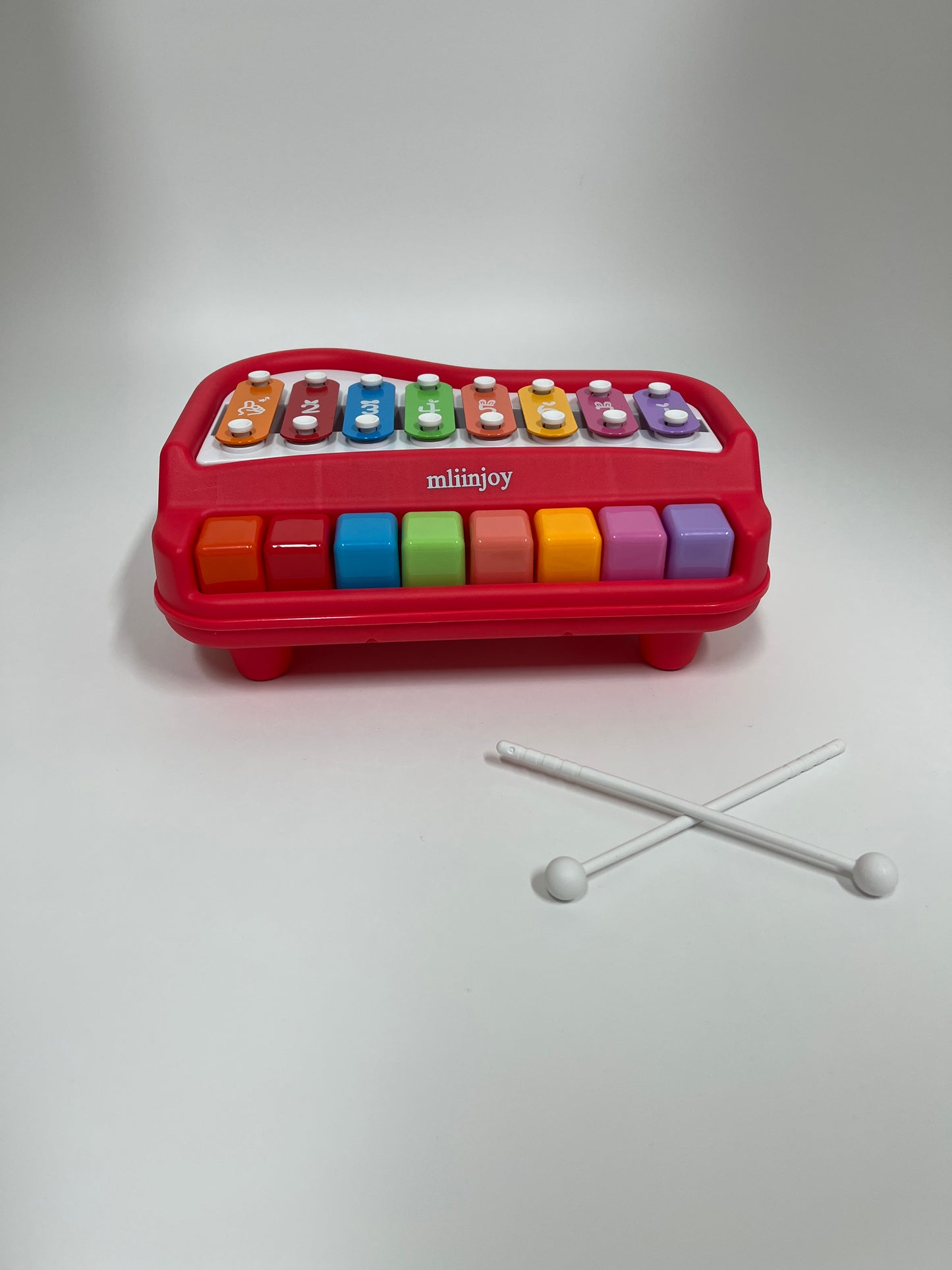mliinjoy Colorful Baby Xylophone Piano Toy – 2-in-1 Musical Instrument for Toddlers with Mallets and Number Keys