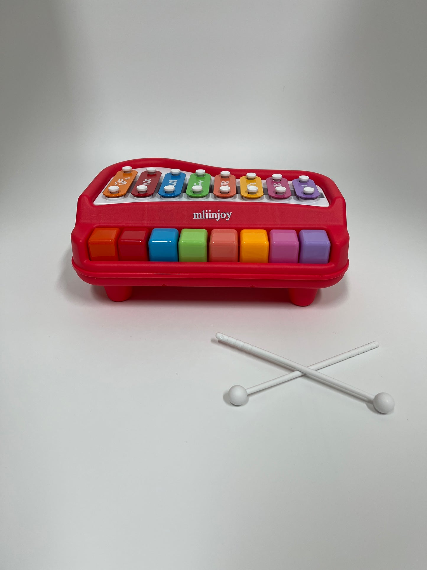 mliinjoy Colorful Baby Xylophone Piano Toy – 2-in-1 Musical Instrument for Toddlers with Mallets and Number Keys