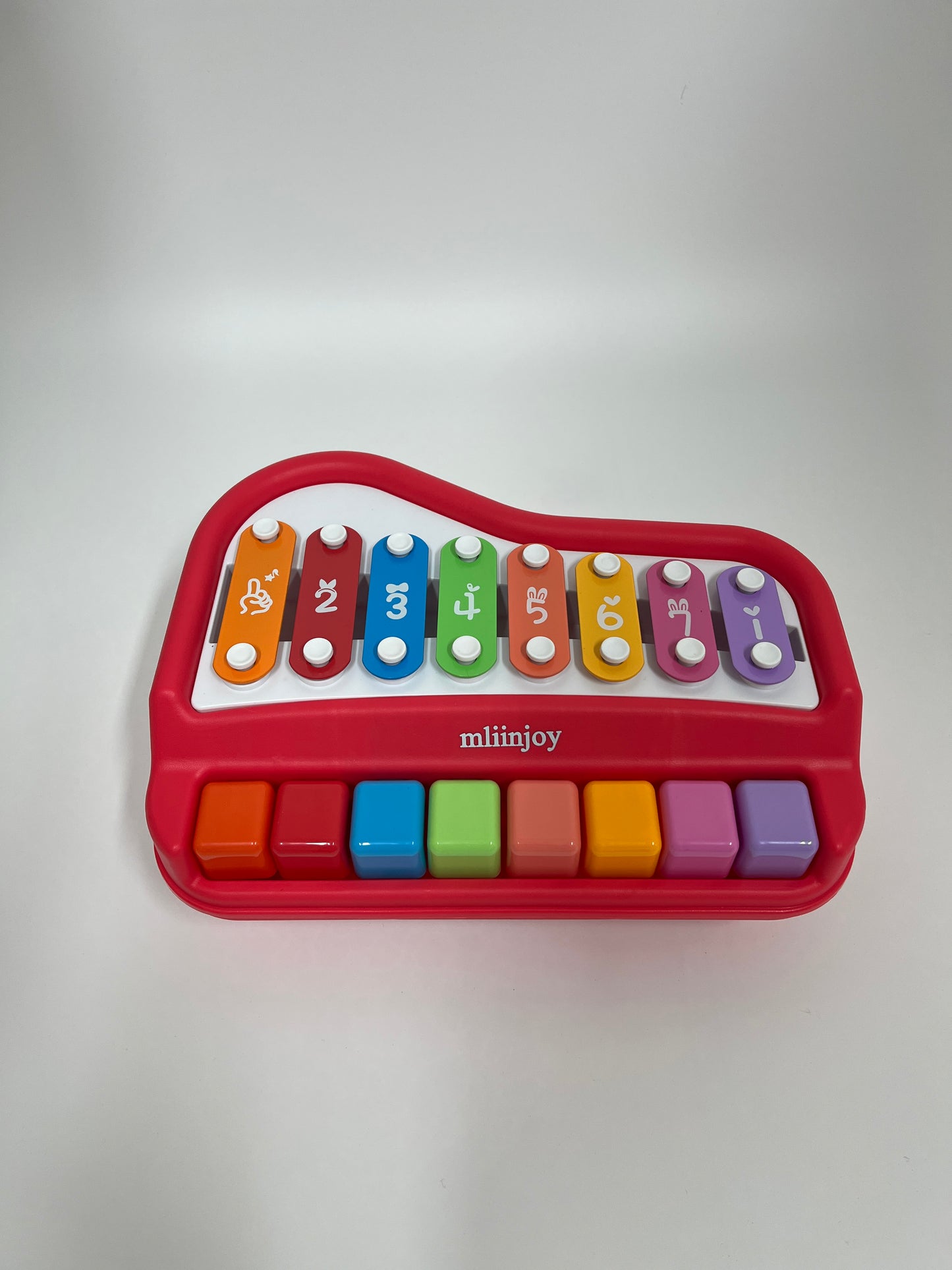 mliinjoy Colorful Baby Xylophone Piano Toy – 2-in-1 Musical Instrument for Toddlers with Mallets and Number Keys