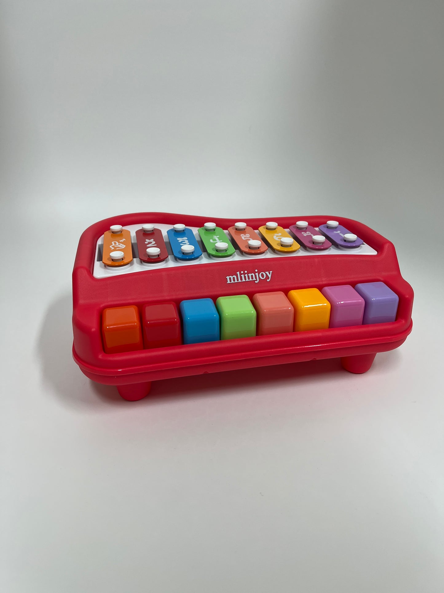 mliinjoy Colorful Baby Xylophone Piano Toy – 2-in-1 Musical Instrument for Toddlers with Mallets and Number Keys