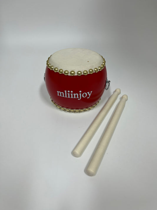 mliinjoy Kids Hand Drum Toy – Traditional Style Mini Drum with Wooden Drumsticks for Toddlers & Preschool Music Play