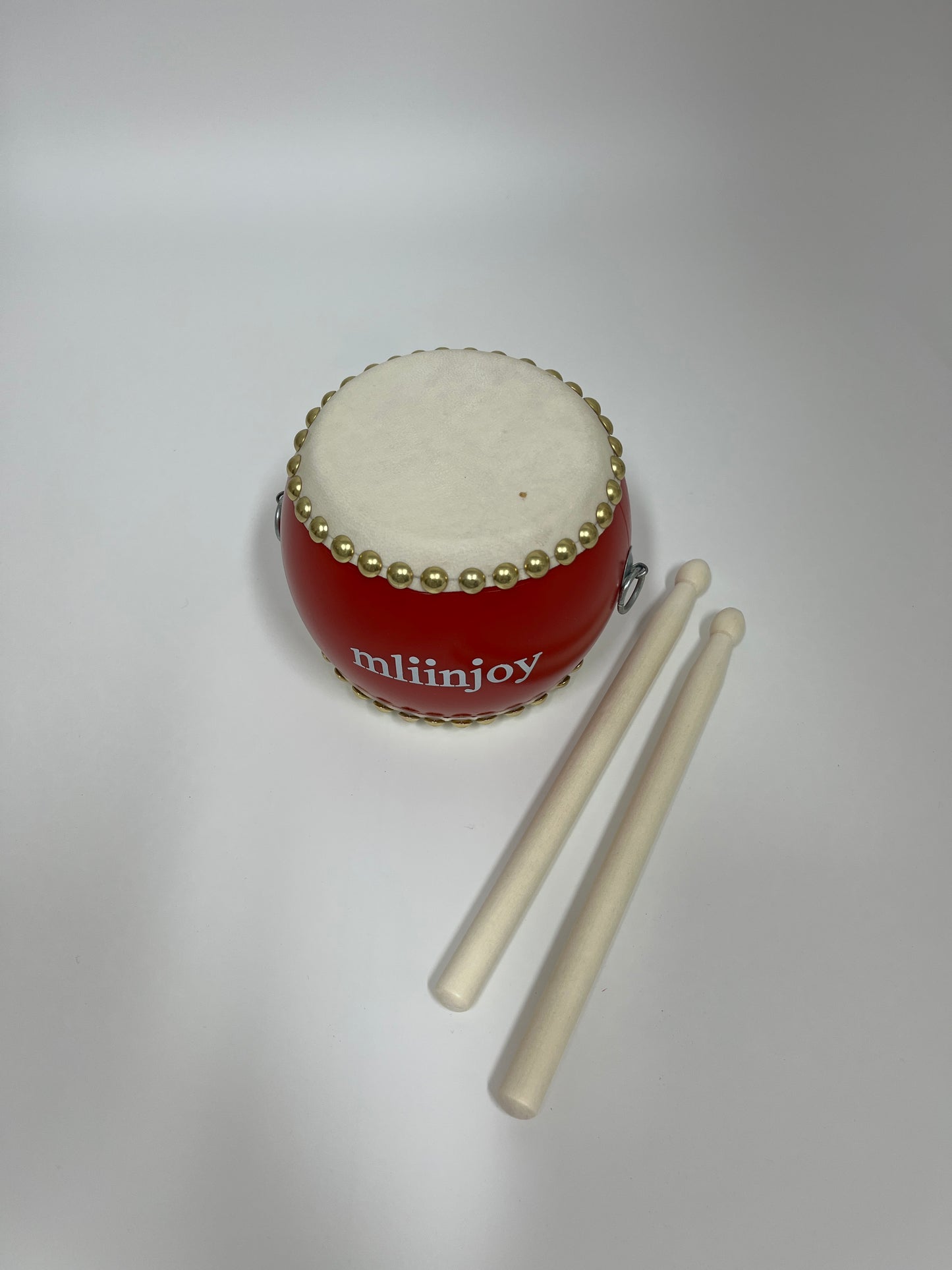 mliinjoy Kids Hand Drum Toy – Traditional Style Mini Drum with Wooden Drumsticks for Toddlers & Preschool Music Play