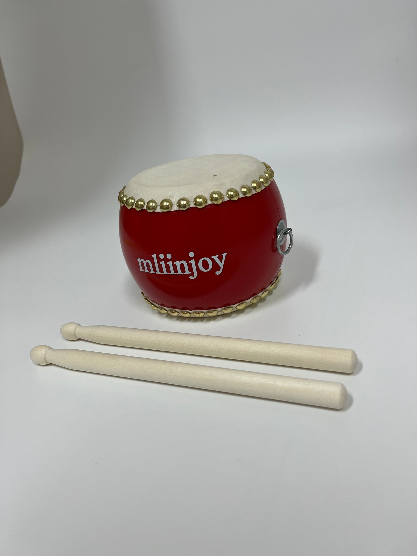 mliinjoy Kids Hand Drum Toy – Traditional Style Mini Drum with Wooden Drumsticks for Toddlers & Preschool Music Play