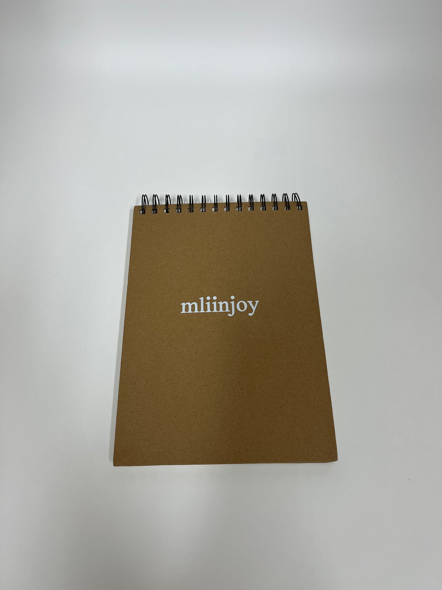 mliinjoy Spiral Kraft Notebook – Blank Drawing & Writing Pad with Eco-Friendly Cover for School, Office, or Art Use