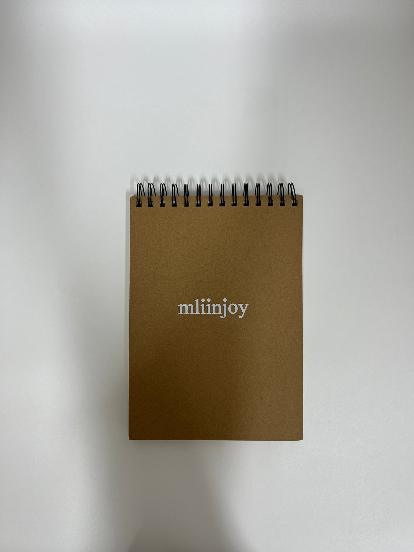 mliinjoy Spiral Kraft Notebook – Blank Drawing & Writing Pad with Eco-Friendly Cover for School, Office, or Art Use