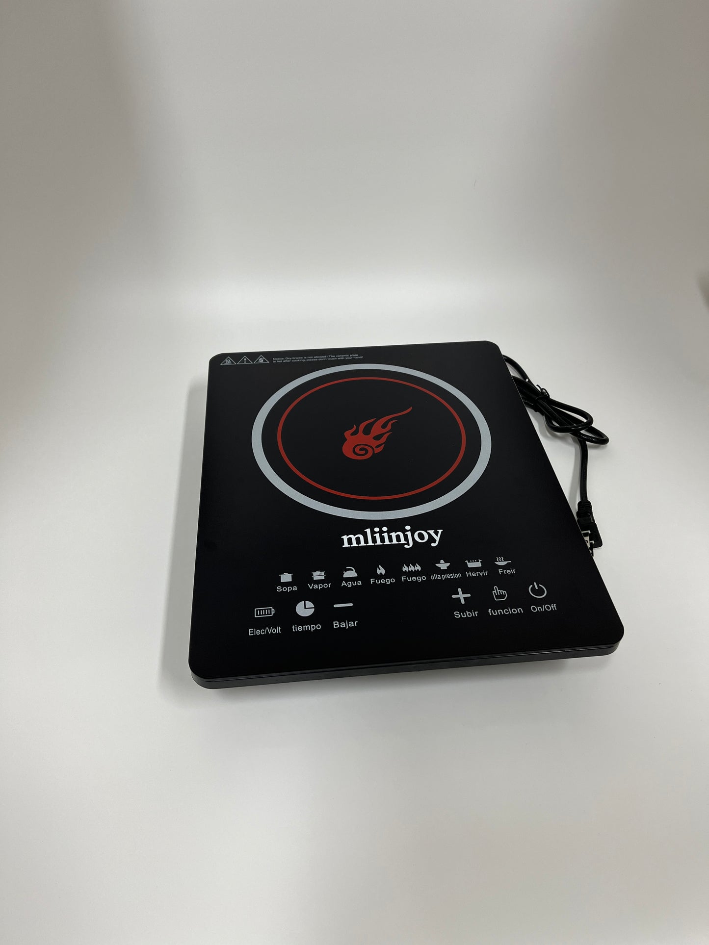 mliinjoy Portable Induction Cooktop – 1800W Electric Countertop Burner with Touch Controls & 8 Cooking Presets
