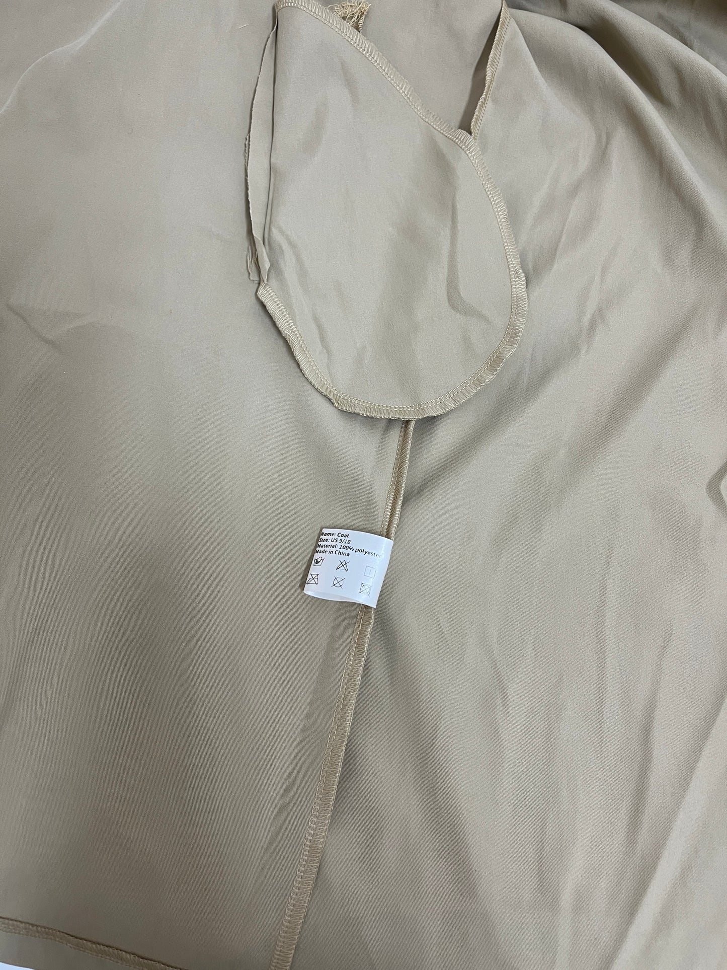 mliinjoy Unisex Lightweight Trench Coat – Minimalist Windbreaker Jacket with Button Front (Khaki)