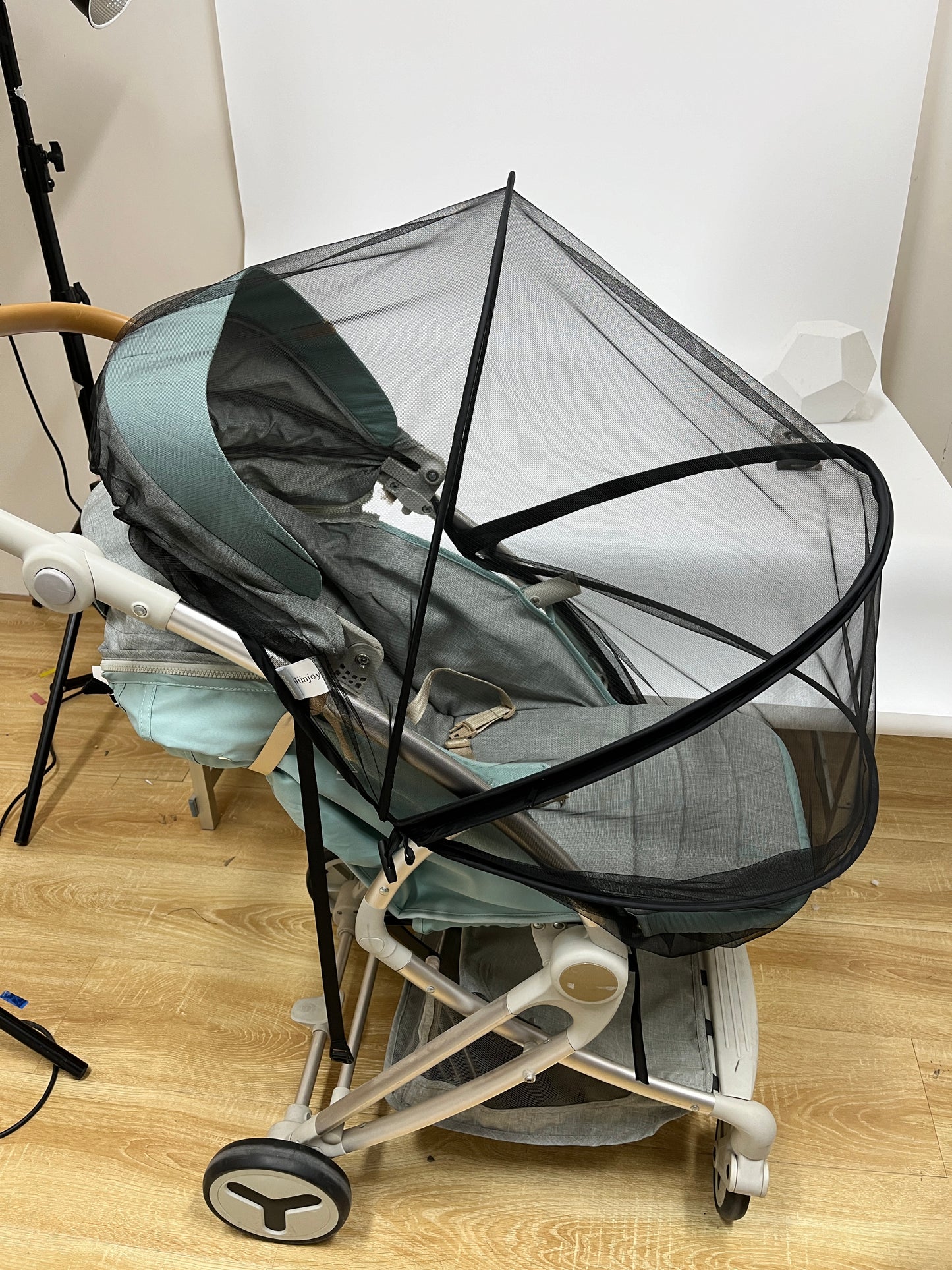 mliinjoy Universal Stroller Mosquito Net – Breathable Mesh Baby Stroller Cover with Elastic Fit & Full Protection