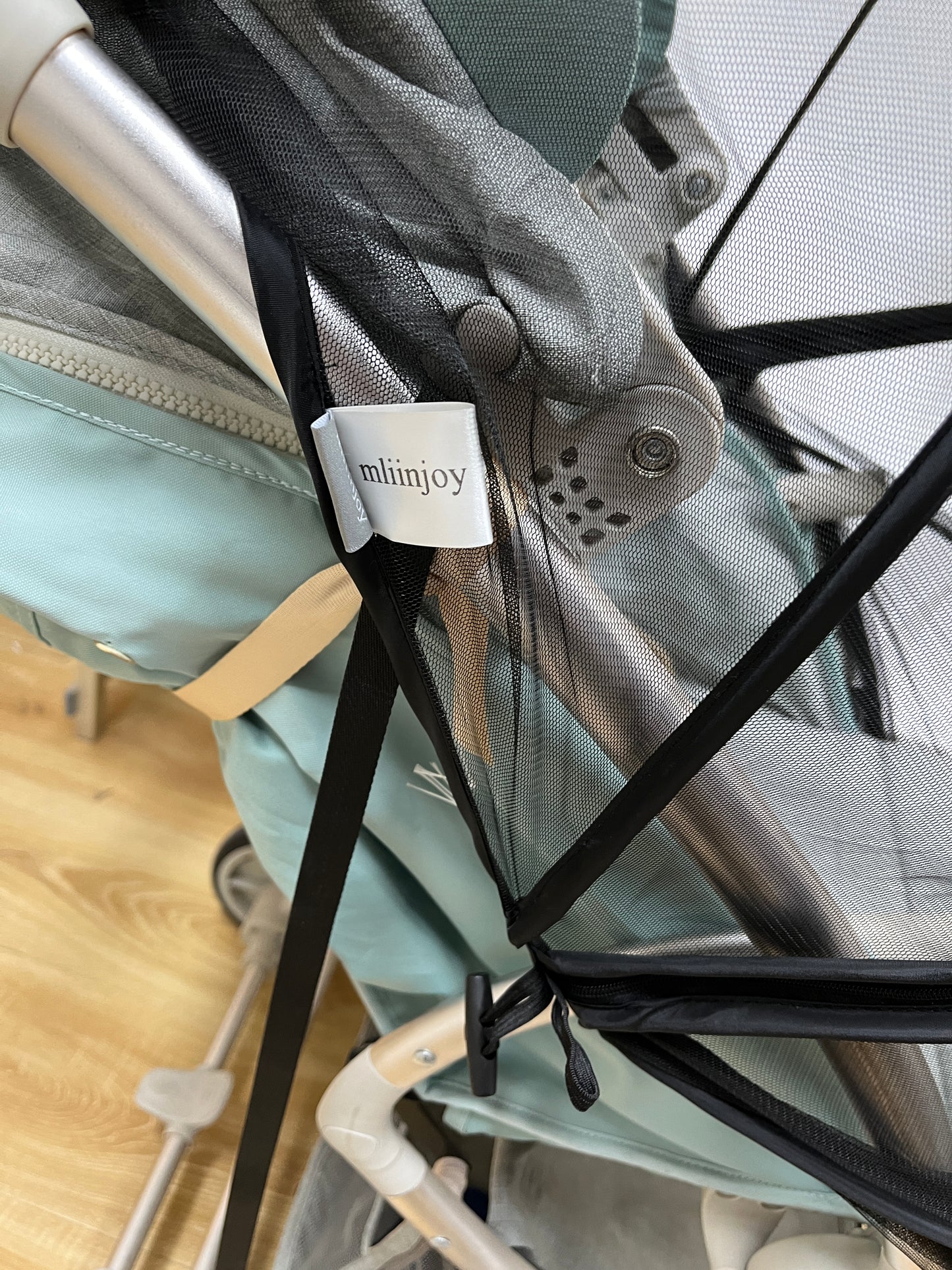 mliinjoy Universal Stroller Mosquito Net – Breathable Mesh Baby Stroller Cover with Elastic Fit & Full Protection