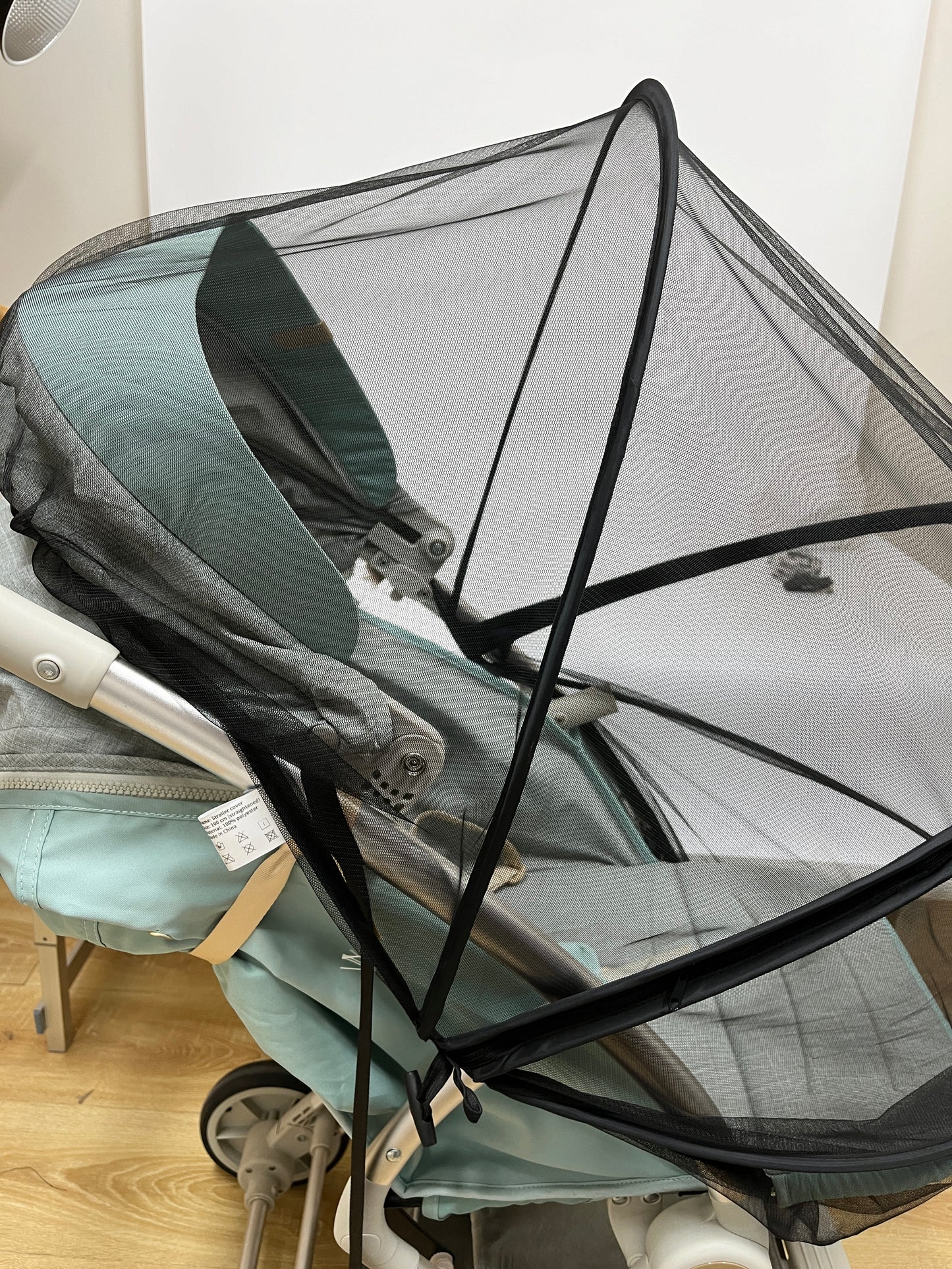 mliinjoy Universal Stroller Mosquito Net – Breathable Mesh Baby Stroller Cover with Elastic Fit & Full Protection