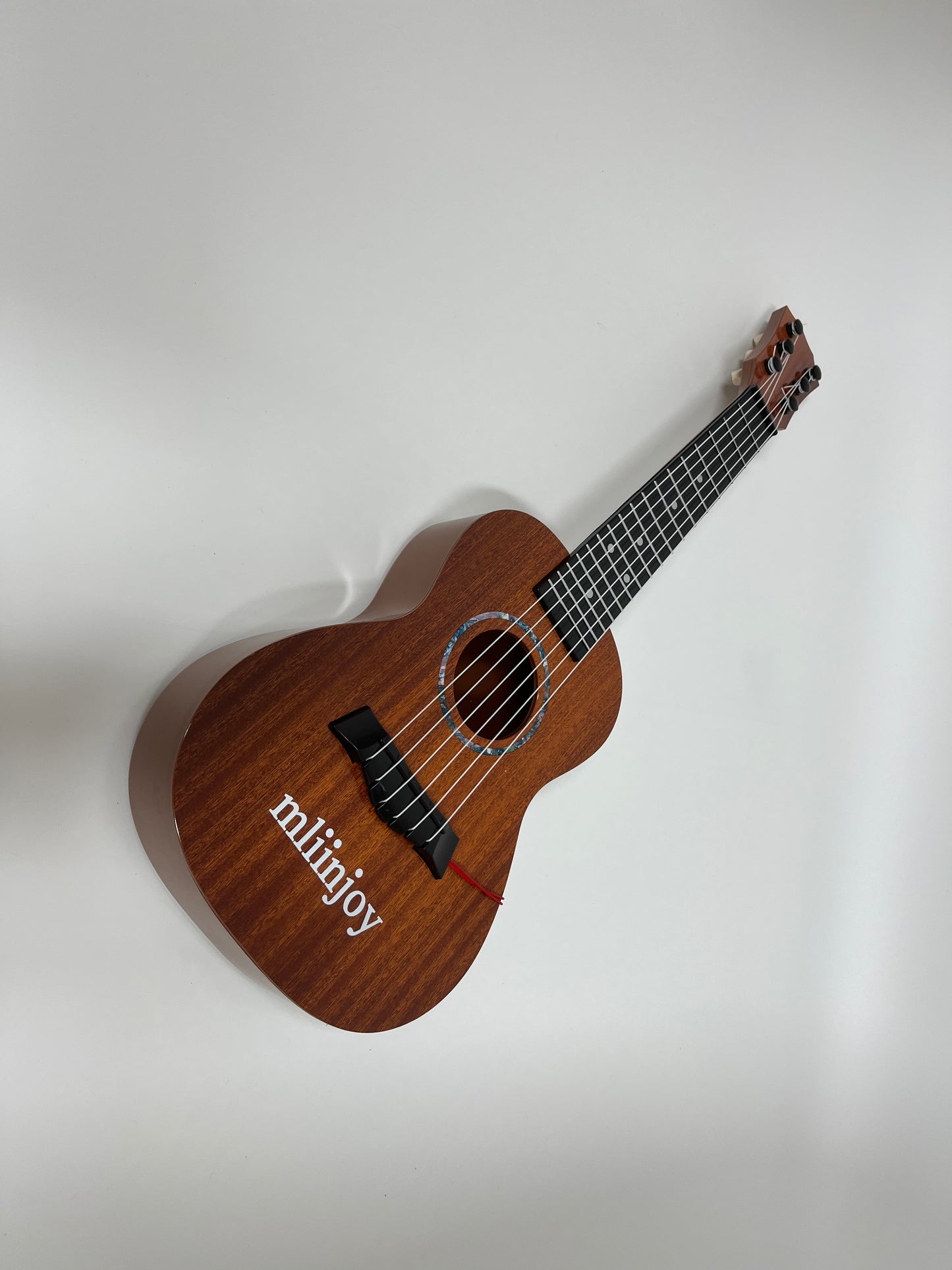 mliinjoy 6-String Mini Acoustic Guitar – Beginner Classical Style with Mahogany Finish