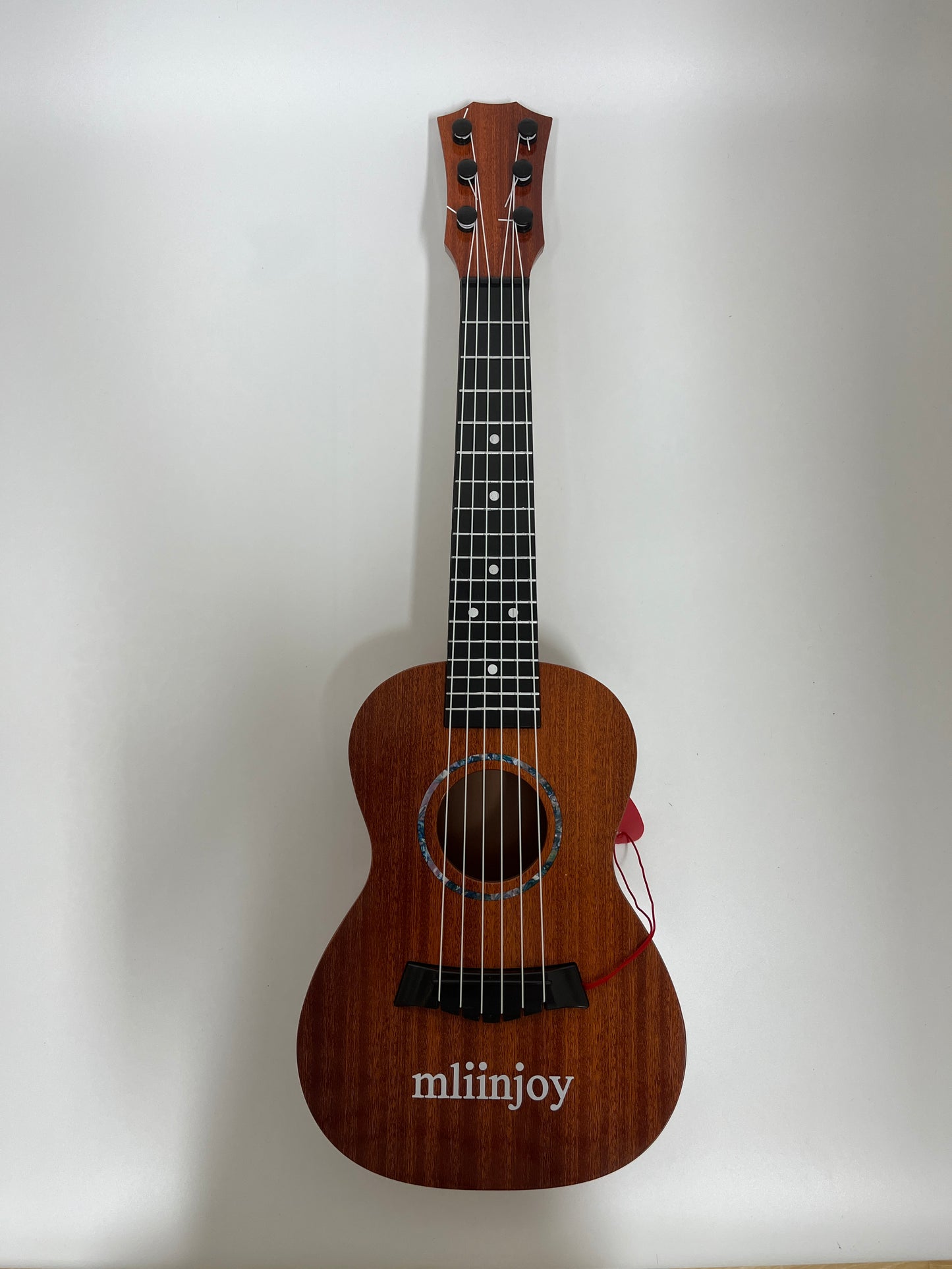 mliinjoy 6-String Mini Acoustic Guitar – Beginner Classical Style with Mahogany Finish