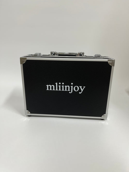 mliinjoy Portable Hard Shell Instrument Case – Lightweight Aluminum Carrying Box for Ukulele & Accessories