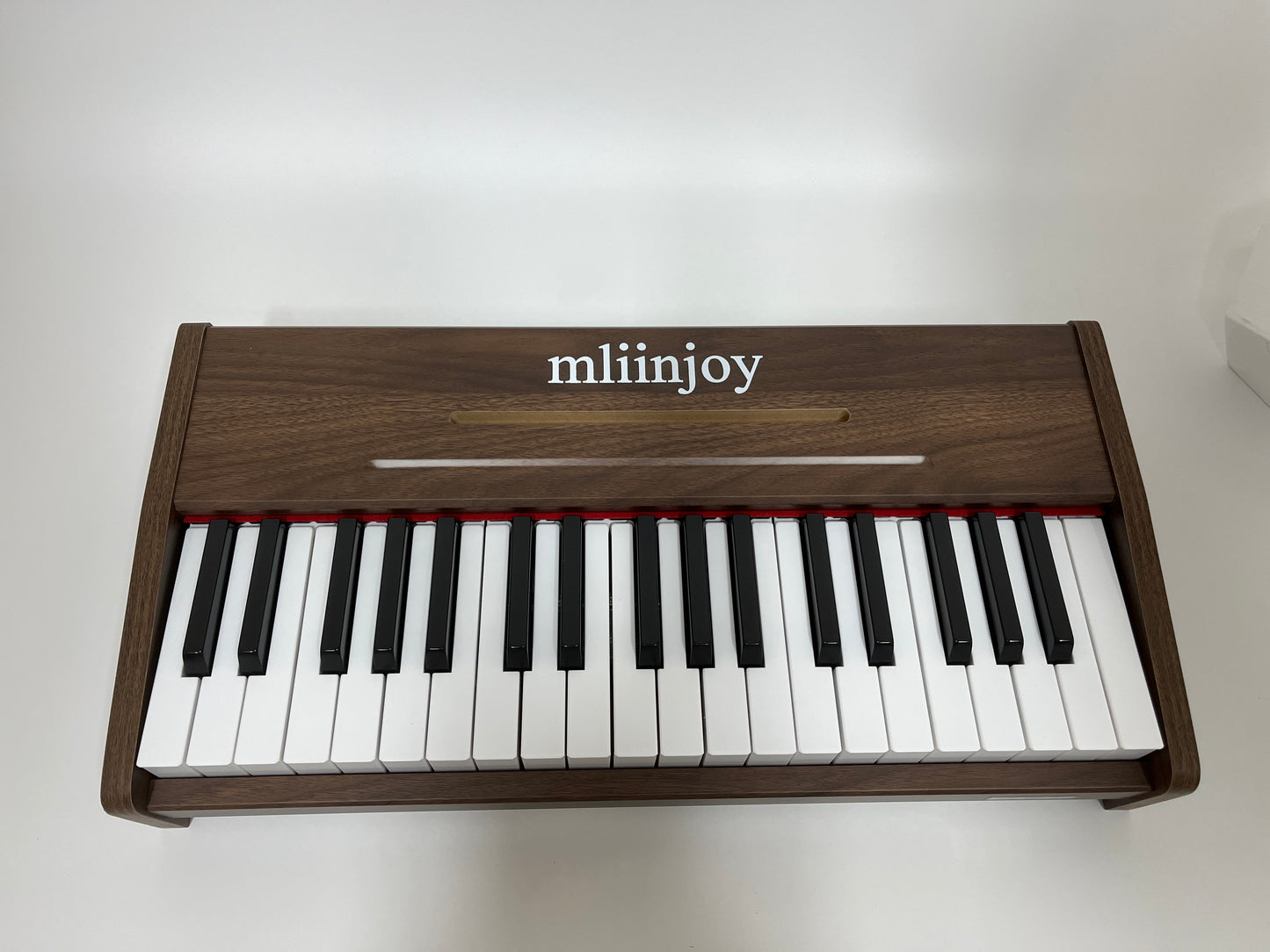 mliinjoy Wooden Toy Piano for Kids – 25-Key Miniature Keyboard with Realistic Sound and Classic Design (Walnut Finish)