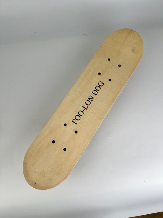 FOO-LON DOG Classic Wooden Skateboard Deck – Durable Maple Board for Beginners & Skate Enthusiasts