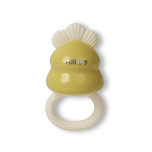 mliinjoy Baby Teething Ring – BPA-Free Silicone Teether Toy for Infants & Toddlers, Soothing Relief for Sore Gums