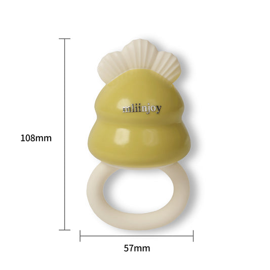 mliinjoy Baby Teething Ring – BPA-Free Silicone Teether Toy for Infants & Toddlers, Soothing Relief for Sore Gums