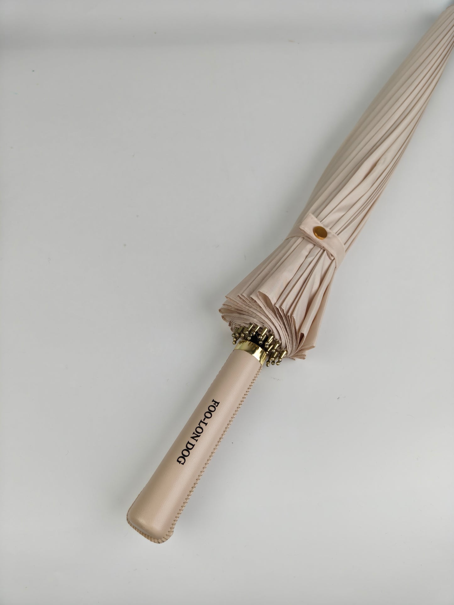FOO-LON DOG Elegant Long Handle Umbrella – Windproof & UV Protection Luxury Parasol for Women and Men