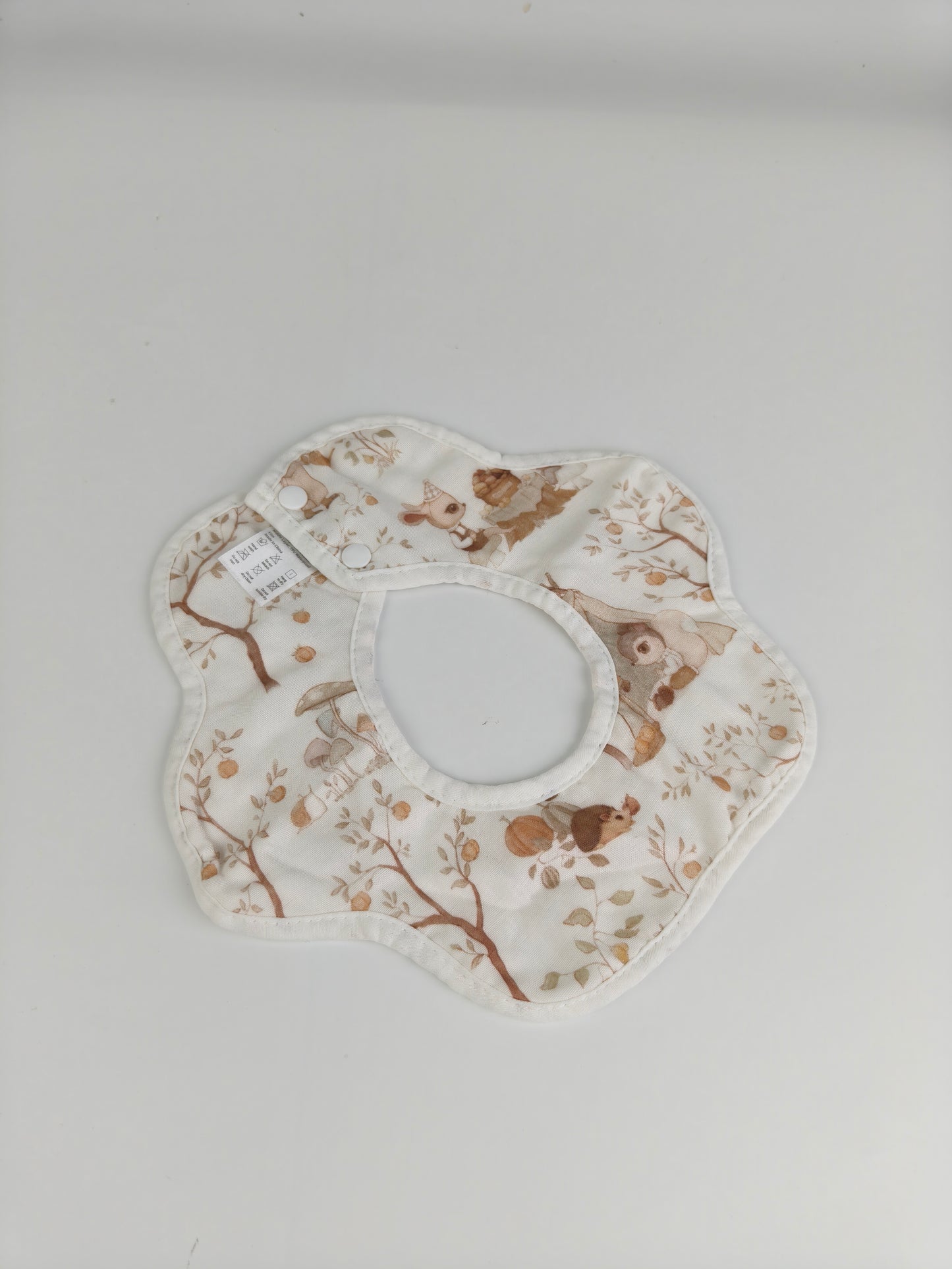 FOO-LON DOG Baby Bandana Bib – Soft Cotton Drool Bib with Woodland Animal Print