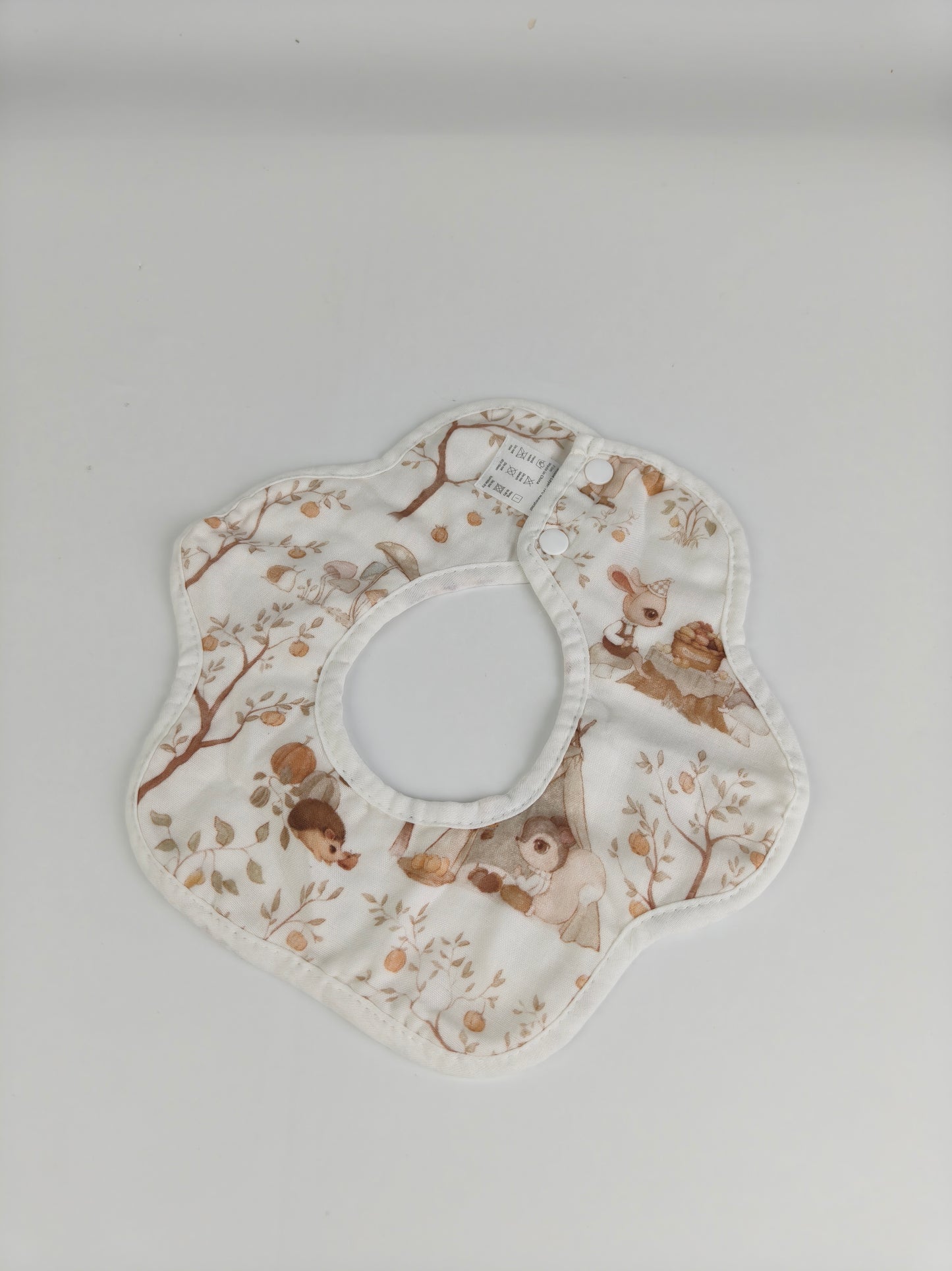 FOO-LON DOG Baby Bandana Bib – Soft Cotton Drool Bib with Woodland Animal Print