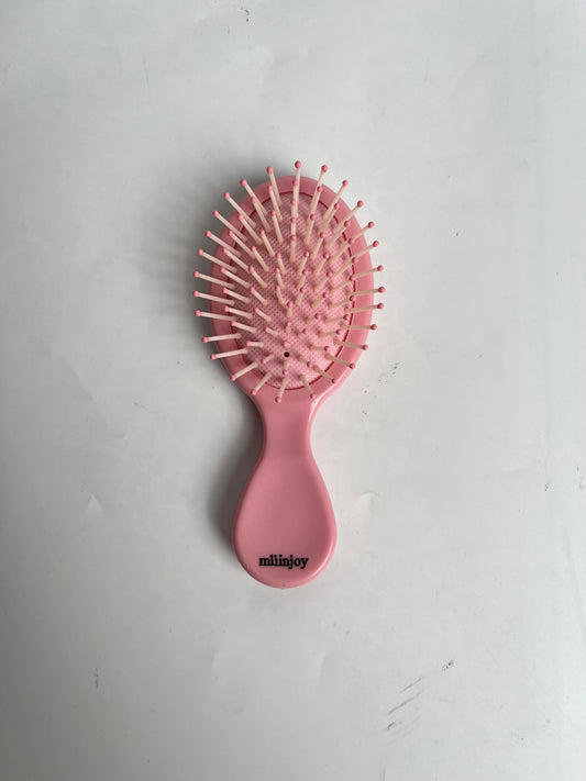 mliinjoy Mini Detangling Hair Brush – Soft Bristle Paddle Comb for Kids and Travel