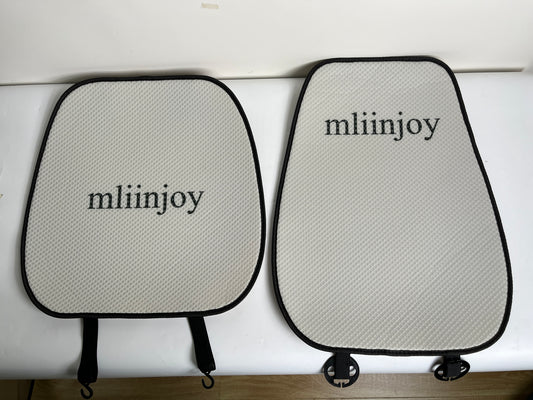 mliinjoy Universal Car Seat Covers – Breathable Mesh Cushion Pads for Front Seats with Hook & Loop Installation