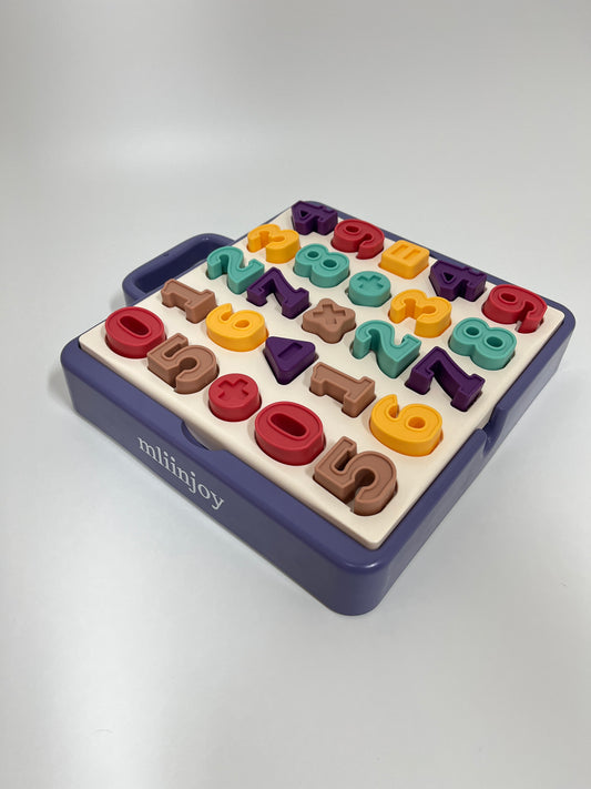 mliinjoy Montessori Number Puzzle Toy – Educational Learning Board for Toddlers to Practice Counting, Fine Motor Skills, and Math Concepts