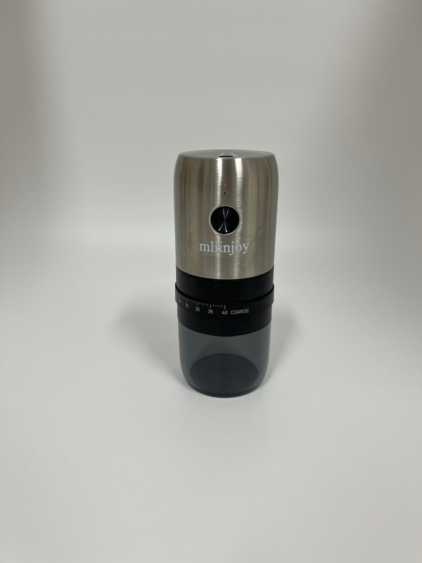 mliinjoy Electric Coffee Grinder – Stainless Steel Adjustable Burr Mill for Precision Grinding