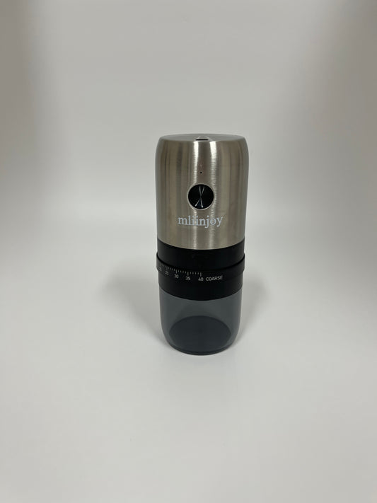 mliinjoy Electric Coffee Grinder – Stainless Steel Adjustable Burr Mill for Precision Grinding