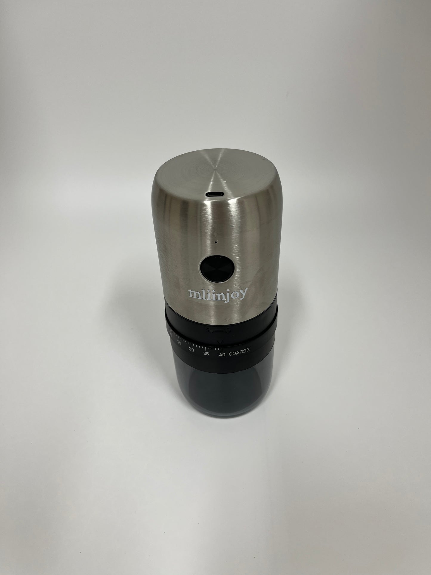 mliinjoy Electric Coffee Grinder – Stainless Steel Adjustable Burr Mill for Precision Grinding
