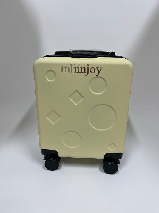 mliinjoy Carry-On Hardside Luggage – 20-Inch Lightweight Spinner Suitcase with TSA Lock & Textured Shell