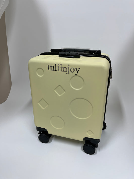 mliinjoy Carry-On Hardside Luggage – 20-Inch Lightweight Spinner Suitcase with TSA Lock & Textured Shell