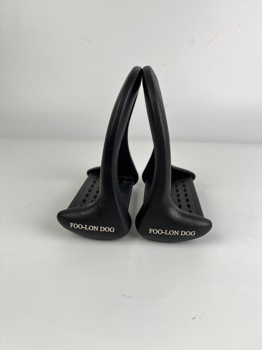 FOO-LON DOG Ergonomic Horse Stirrups – Lightweight Anti-Slip Equestrian Saddle Stirrups for English & Western Riding