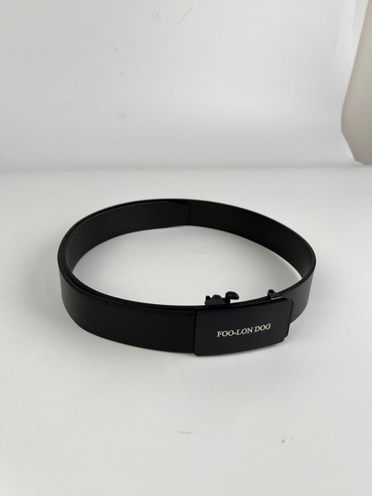 FOO-LON DOG Classic Automatic Buckle Belt – Adjustable Leather Waist Belt for Men