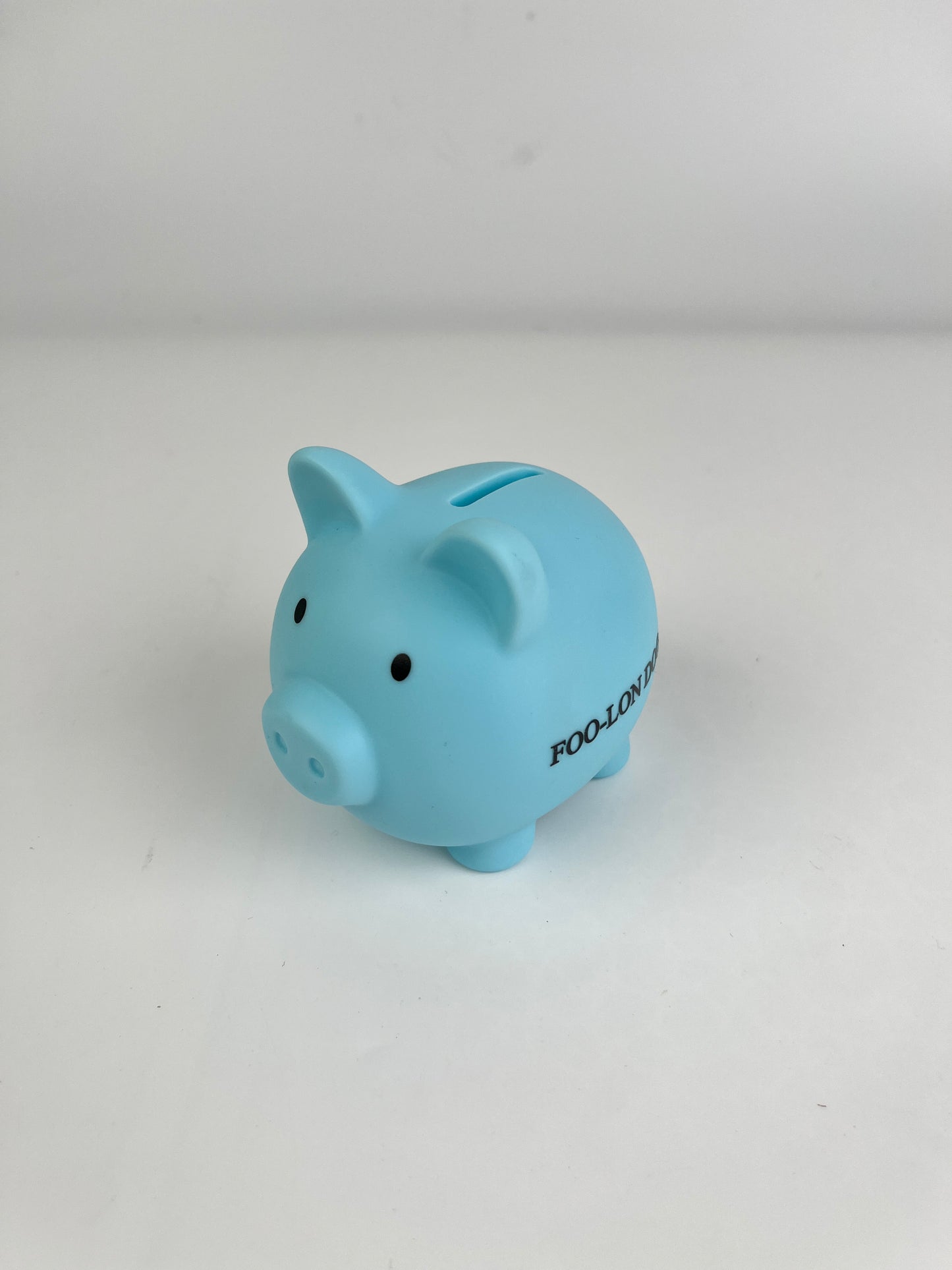 FOO-LON DOG Cute Piggy Bank – Blue Coin Bank for Kids and Home Décor