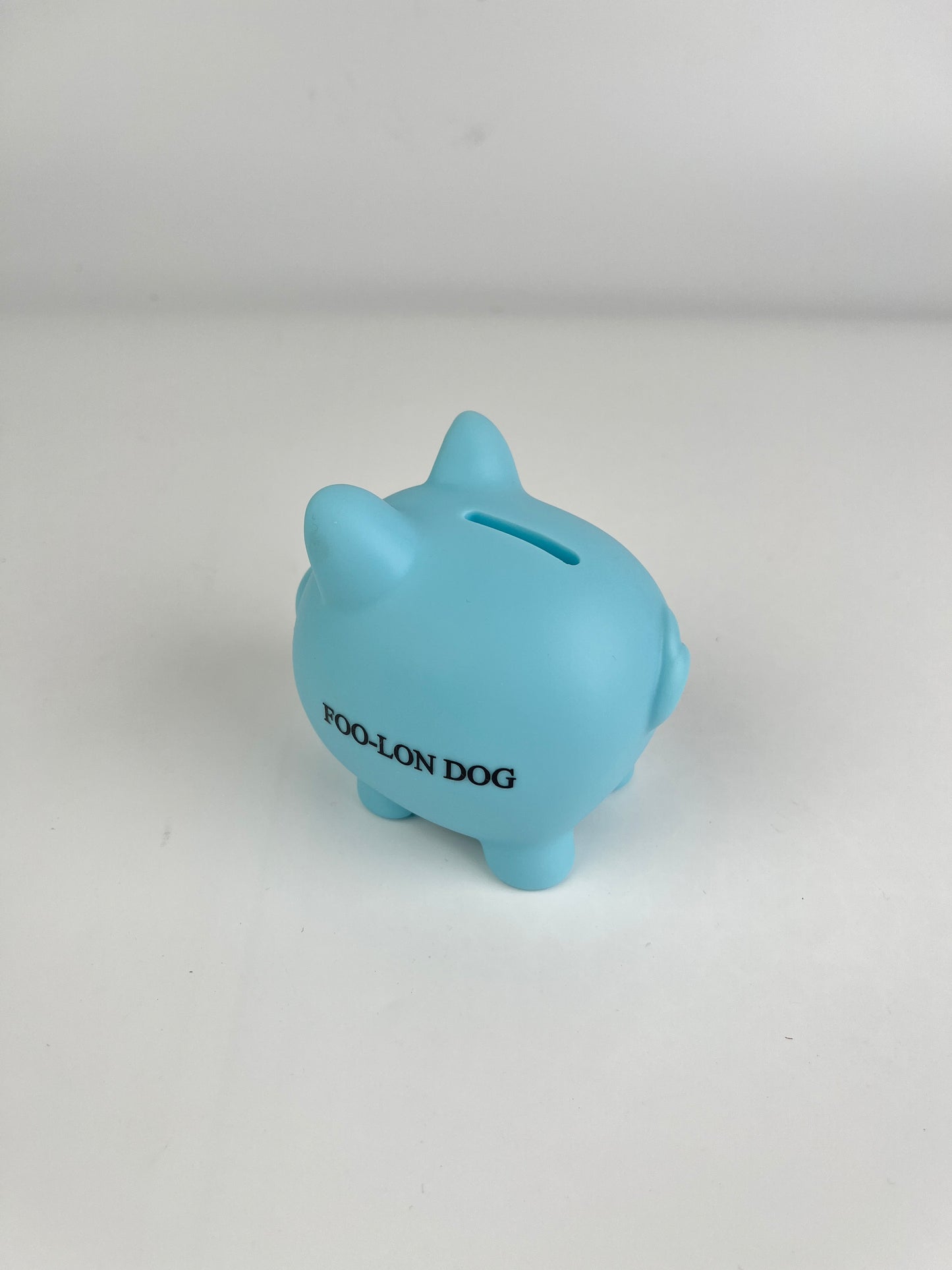 FOO-LON DOG Cute Piggy Bank – Blue Coin Bank for Kids and Home Décor