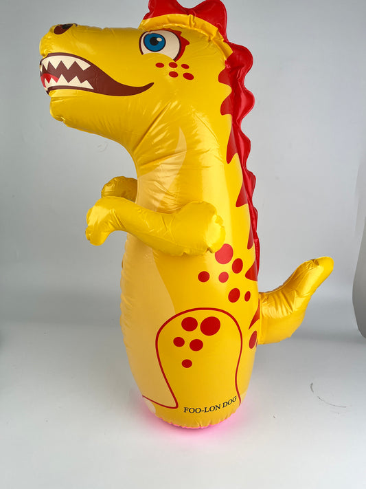 FOO-LON DOG Inflatable Dinosaur Toy – Giant Bouncy Punching Bag for Kids Playtime & Fun Exercise