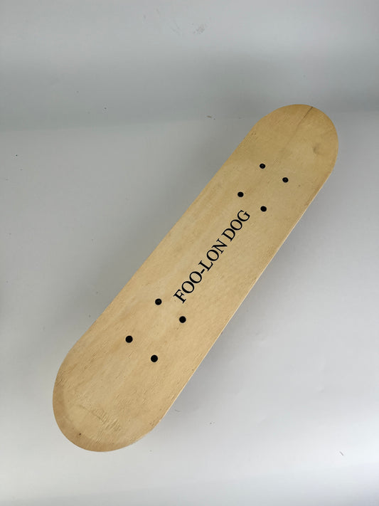 FOO-LON DOG Classic Wooden Skateboard Deck – Durable Maple Board for Beginners & Skate Enthusiasts